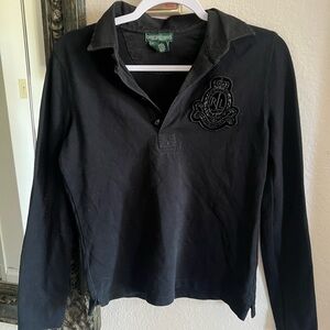 Lauren Ralph Lauren Collared Long Sleeve Polo